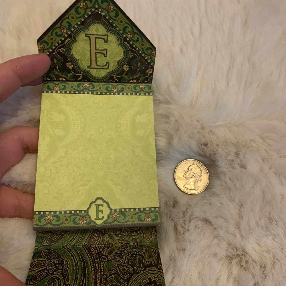 Personalized Monogram Mini Notebook "E" - Picture 2 of 2